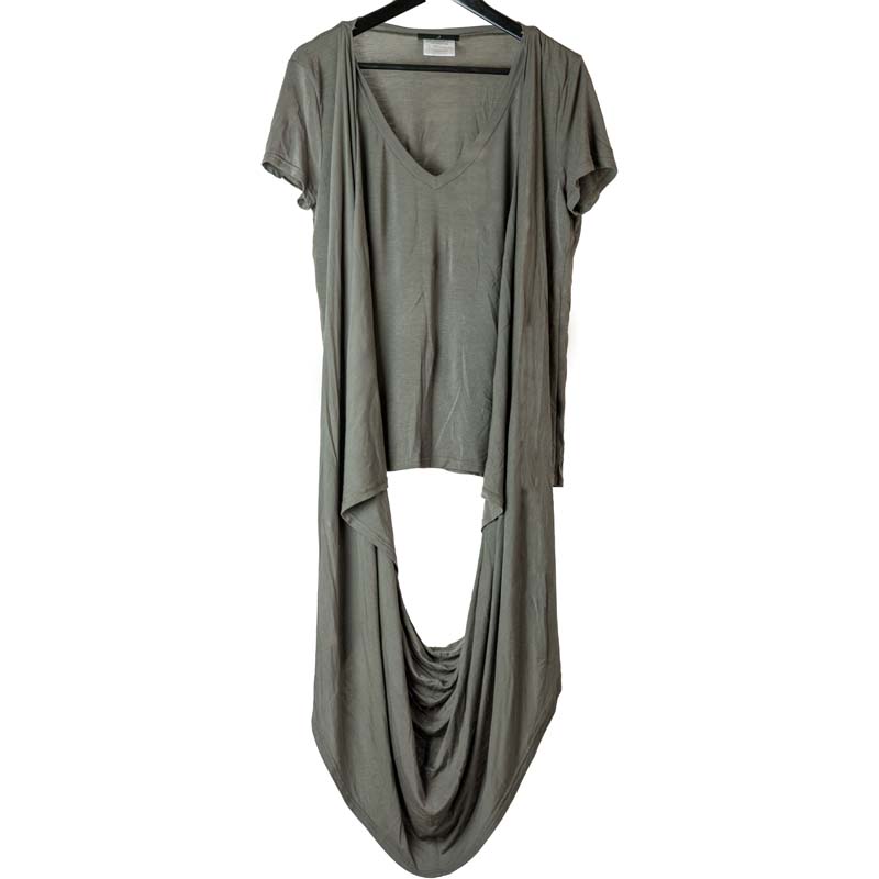 Julius SS06 'Structure' Draped Scarf Tee
