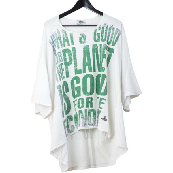Vivienne Westwood MAN 'Whats good for the planet is good...' Oversized tee