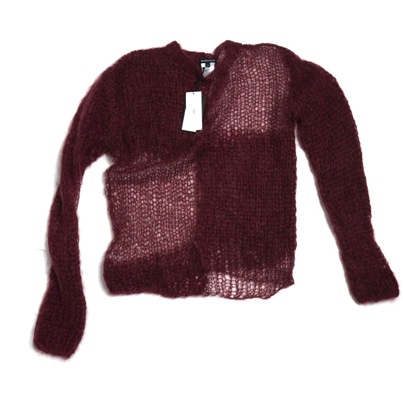 Ann Demeulemeester AW16 Checkered Mohair Sweater