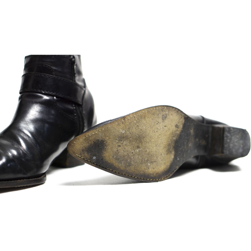 Junya Watanabe MAN Buckled Leather Cuban Boots