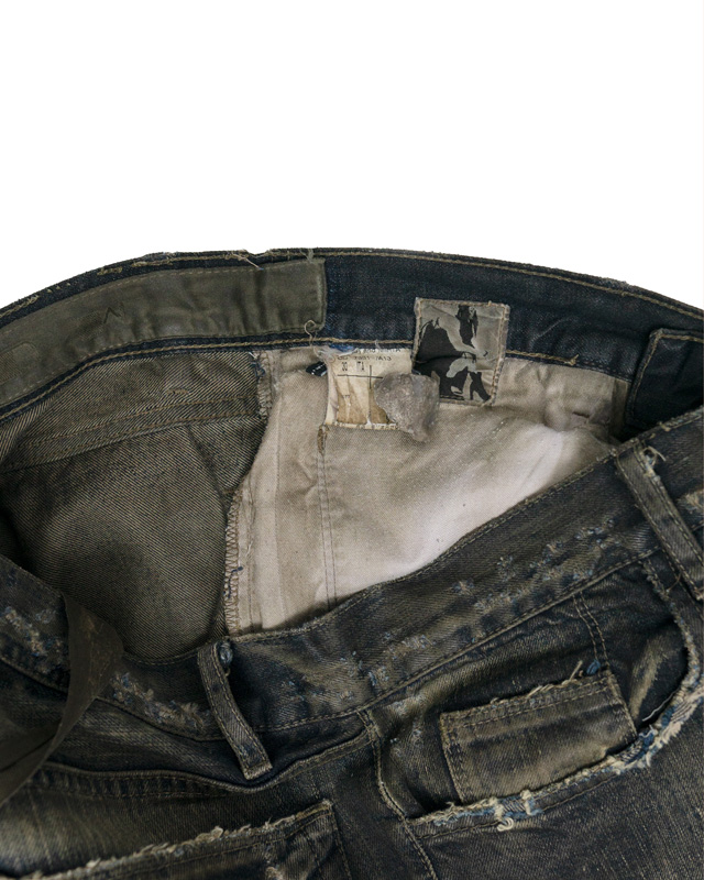 Rick Owens DRKSHDW Distressed Dirt-Dyed Denim Jeans