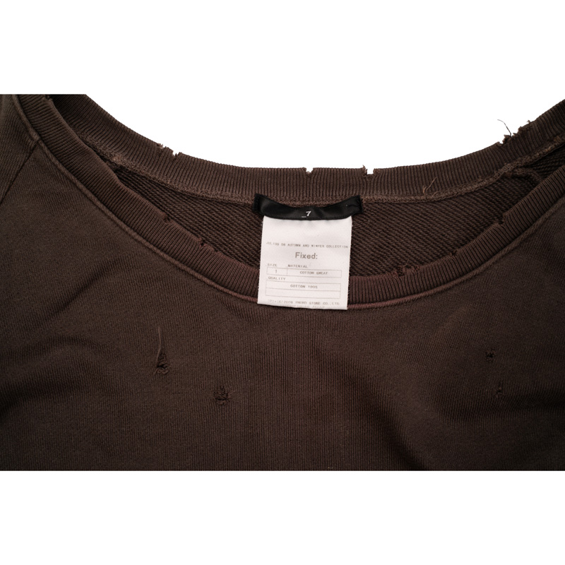 Julius AW06 ‘Fixed:’ Distressed sweatshirt