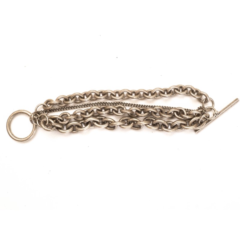 Ann Demeulemeester Silver Multi Chains Bracelet