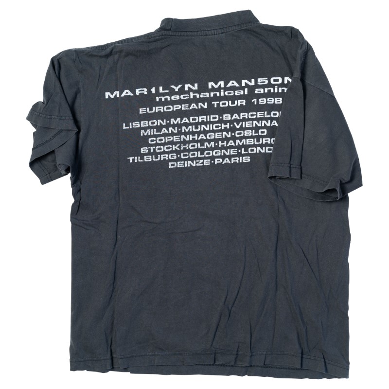 Marilyn Manson 1998 Mechanical Animals European Tour Tee